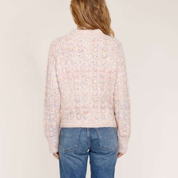 NWT Anthropologie / Heartloom Freya Sweater Pastel Multicolor Chunky Top Medium - Picture 3 of 10